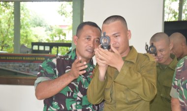 TNI Kodim 0710/Pekalongan Bekali Menwa Dengan Ilmu Medan Peta dan Kompas
