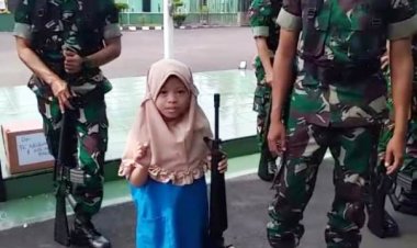 Kebersamaan Anak Usia Dini Dengan TNI
