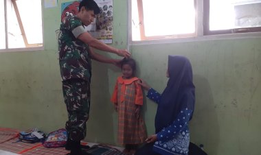 Babinsa Melaksanakan  pendampingan Posyandu