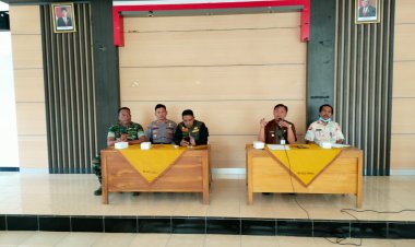 Danramil 04 Karangkobar Menghadiri Rapat Koordinasi Peduli Bencana Alam Cianjur