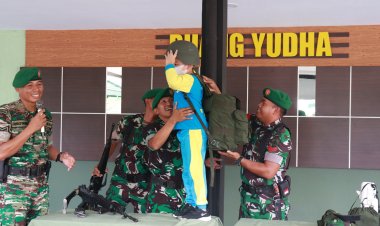 Tk Adzkia Banjarnegara mengunjungi Kodim 0704 Banjarnegara