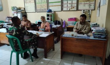 Guna menjaga keakraban Babinsa melaksanakan  Komsos 