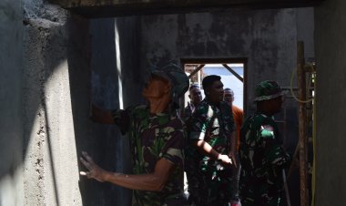 Melalui Program Babinsa Masuk Dapur, Dandim 0712 Tegal Tinjau RTLH Milik Ibu Sutani