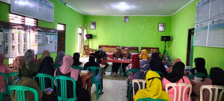 Sinergitas Babinsa Dan Bhabinkamtibmas Monitoring Posyandu Ibu Hamil