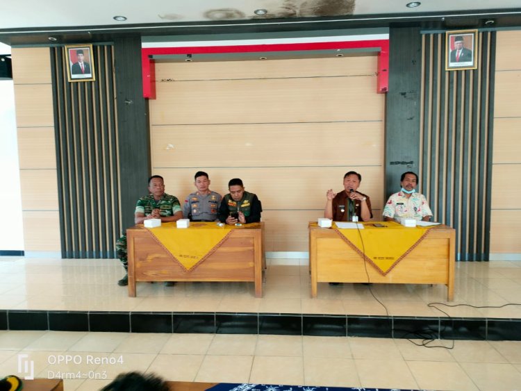 Danramil 04 Karangkobar Menghadiri Rapat Koordinasi Peduli Bencana Alam Cianjur