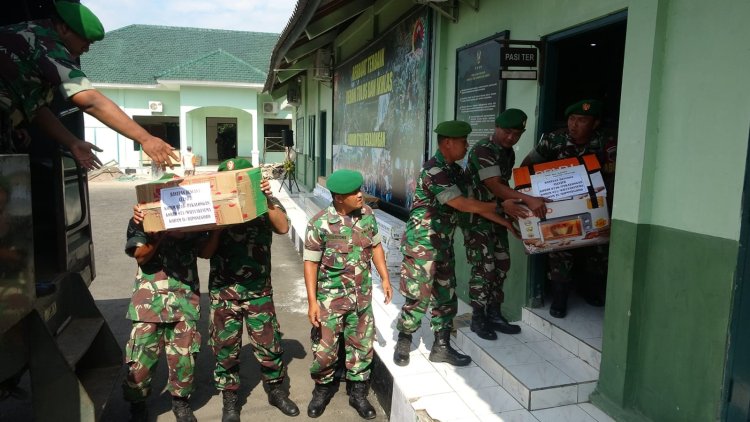 Kodim Pekalongan Kirim Bantuan Untuk Korban Bencana Alam Cianjur