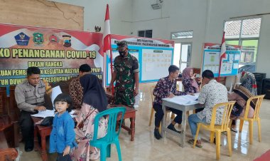 Babinsa Bersama Bhabinkamtibmas Pendampingan Penyaluran BLT DD 