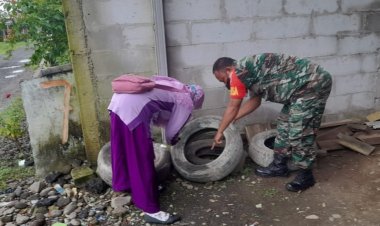 Berantas Nyamuk, Petugas Gabungan Laksanakan PSN