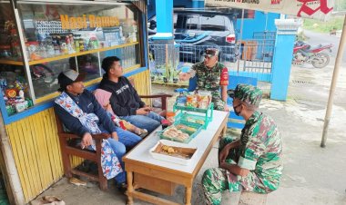 Warung Kopi Media Babinsa Komsos dengan Warga Binaannya