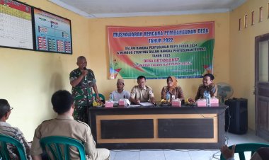Persiapan Musrenbangdes Ta 2022,  Danramil 08 Talang Imbau Tidak Mudah Terprovokasi