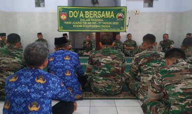 Do'a Bersama, Kodim Purbalingga Peringati Hari Juang TNI AD Ke- 77