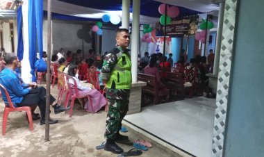 Babinsa dan Bhabinkamtibmas Bersinergi Amankan Ibadah Natal