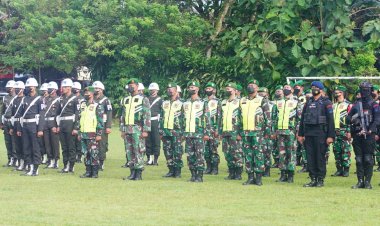 Hadapi NATARU, TNI-Polri Dan Pemkab Banyumas Gelar Pasukan