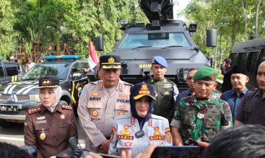 Dandim Pekalongan Hadiri Apel Gelar Pasukan Ops Lilin Candi 2022