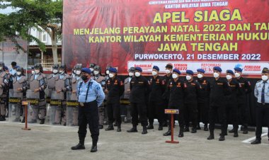 Kalapas Ambarawa Agus Heryanto ikuti Gelar Apel Siaga Nataru