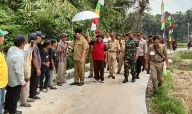 Bupati Meresmikan Jalan Hasil Karya Bakti TNI Kodim Banyumas
