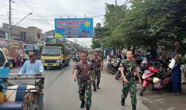 Jaga Kebugaran Fisik, Kodim 0712 Tegal Gelar Jalan Sehat