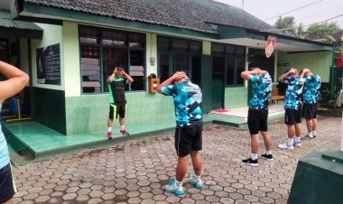 Koramil Somagede Menjaga Kesehatan Dan Kebugaran Prajurit