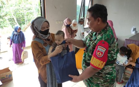 Cegah Stunting  Babinsa Dampingi Kegiatan Posyandu
