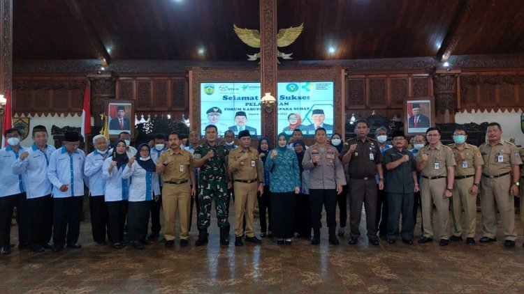 Dandim 0719/Jepara Hadiri Pelantikan Forum Kabupaten Sehat (FKS) Jepara