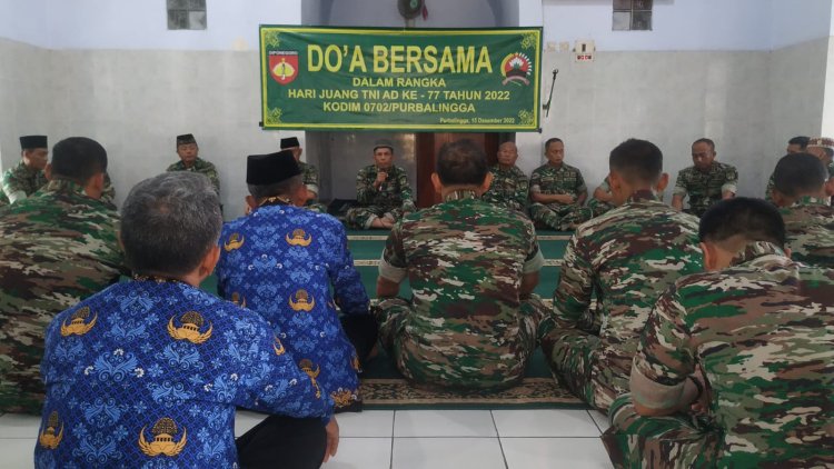 Do'a Bersama, Kodim Purbalingga Peringati Hari Juang TNI AD Ke- 77