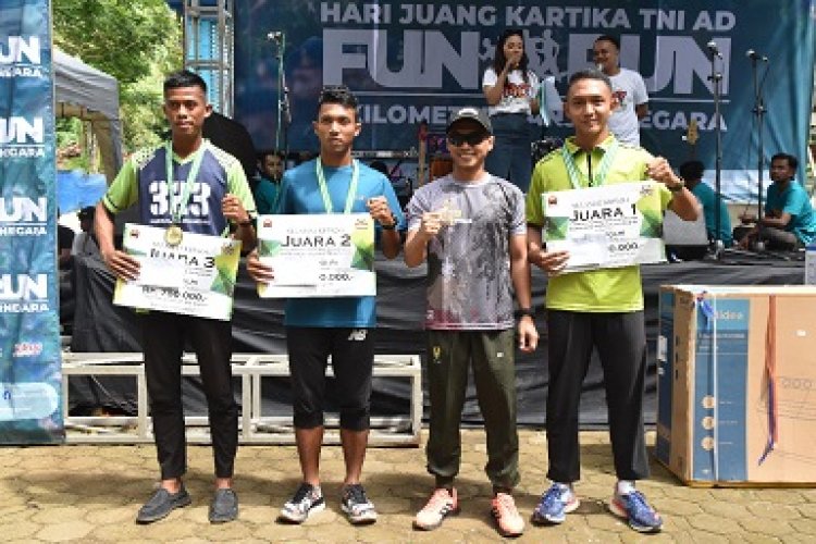 Dandim 0704 Banjarnegara Lepas Lomba lari Fun Run 5 km