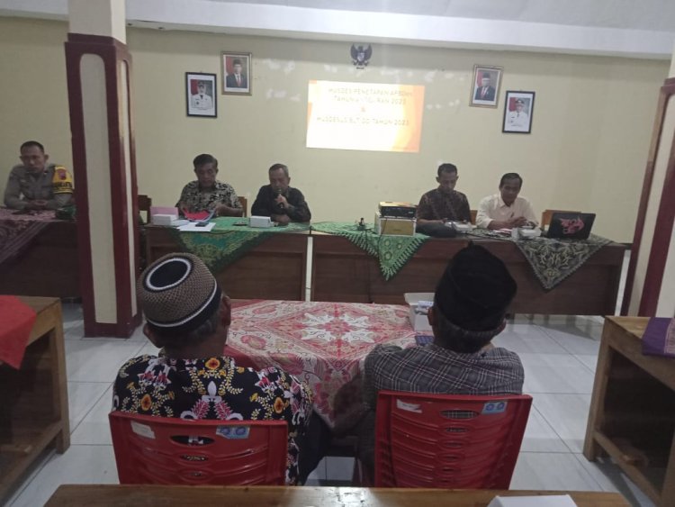 Babinsa Hadiri Musdes Penetapan APBDes Desa Binaanya