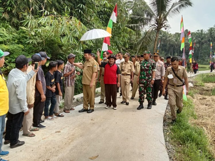 Bupati Meresmikan Jalan Hasil Karya Bakti TNI Kodim Banyumas