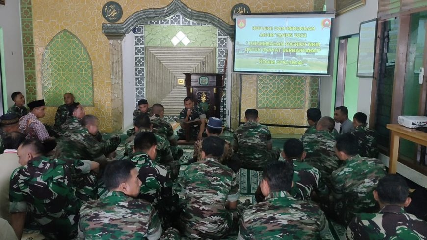 Refleksi Dan Renungan Akhir Tahun 2022, Kodim 0712 Tegal Gelar Doa Bersama
