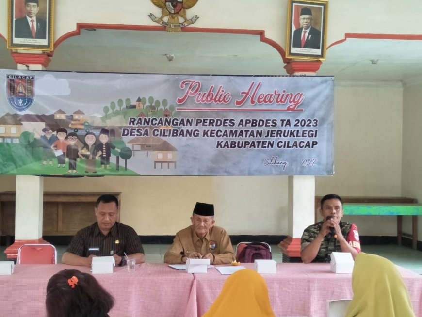 Babinsa Hadiri Public Hearing Rancangan Perdes APBDES