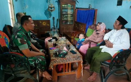 Babinsa Bersama Bhabinkamtibmas Giat Komsos Dengan Tokoh Masyarakat