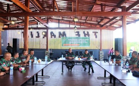 Pimpin Rapat Evaluasi Dan Rencana Kerja Ini Pesan Dandim 1701 Jayapura