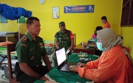 SMA PGRI Gelar Donor Darah, Koramil Gumelar Support