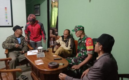 Babinsa Koramil Pejawaran Melaksanakan Komsos