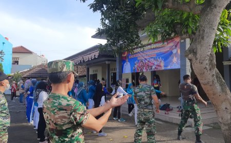 Jaga Sinergitas dan Soliditas, Koramil 08 Talang Olahraga Bersama Dengan Forkompimcam Talang