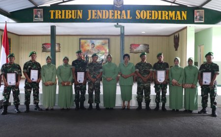 Dandim Banjarnegara Pimpin Sertijab Perwira Dan Pelepasan Prajurit yang MPP