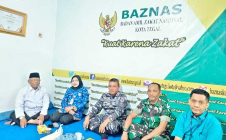 Danramil Tegal Selatan Hadiri Tasyakuran HUT ke-22 Baznas Kota Tegal