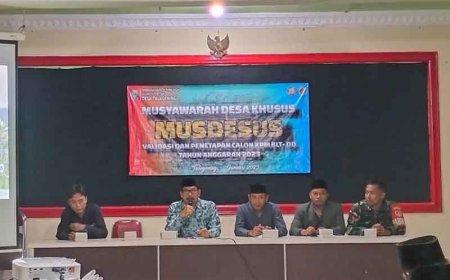 Babinsa Talagening Hadiri Musdessus Validasi dan Penetapan KPM