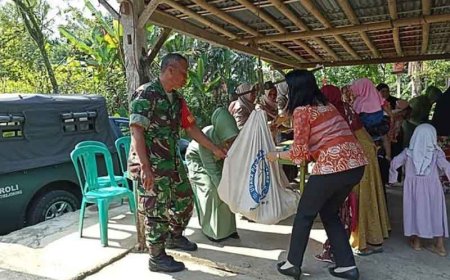 Peran Aktif Babinsa Kejobong Cegah Stunting