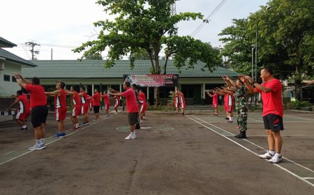 Kodim 0712 Tegal Melaksanakan Senam SKJ 88
