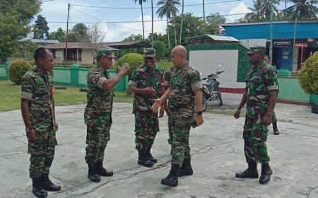 Kenali Anggota Lebih Dekat Dandim Jayapura Kunjungi Koramil Jajaran