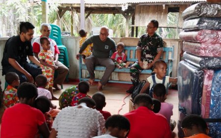 Kunjungan Kasih Ke Panti Asuhan Syalom Dandim Jayapura Berikan Santunan