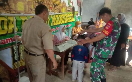 Babinsa Koramil 18 Pagentan Dukung Penurunan Stunting Balita