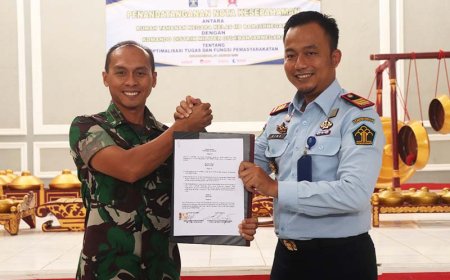 Kodim 0704 Banjarnegara dan Rumah Tahanan Negara Kelas IIB Banjarnegara Resmi Kerjasama