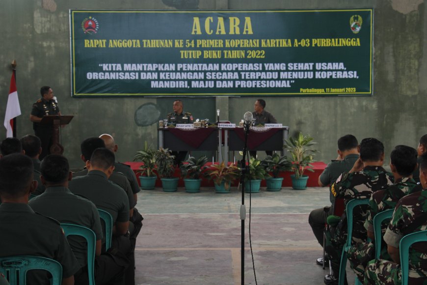 Koperasi Kartika A-03 Purbalingga Gelar RAT ke 54 dan Tutup Buku Tahun 2022