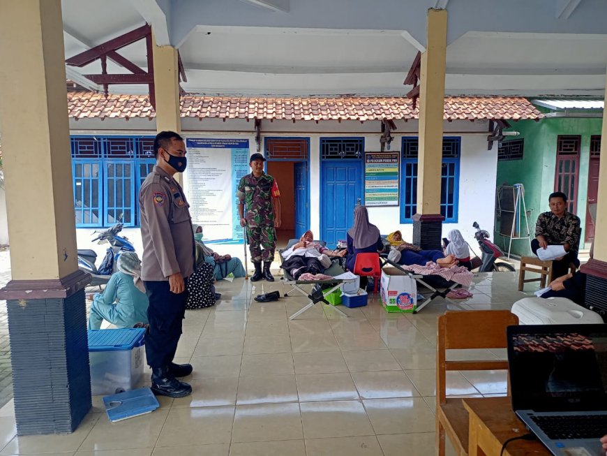 Babinsa Suradadi Dampingi Kegiatan Donor Darah