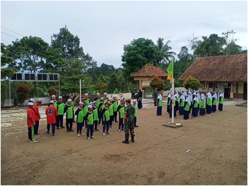 Babinsa Koramil 19 Bumijawa Latih PBB Pelajar Mts SA Attholilibiyah