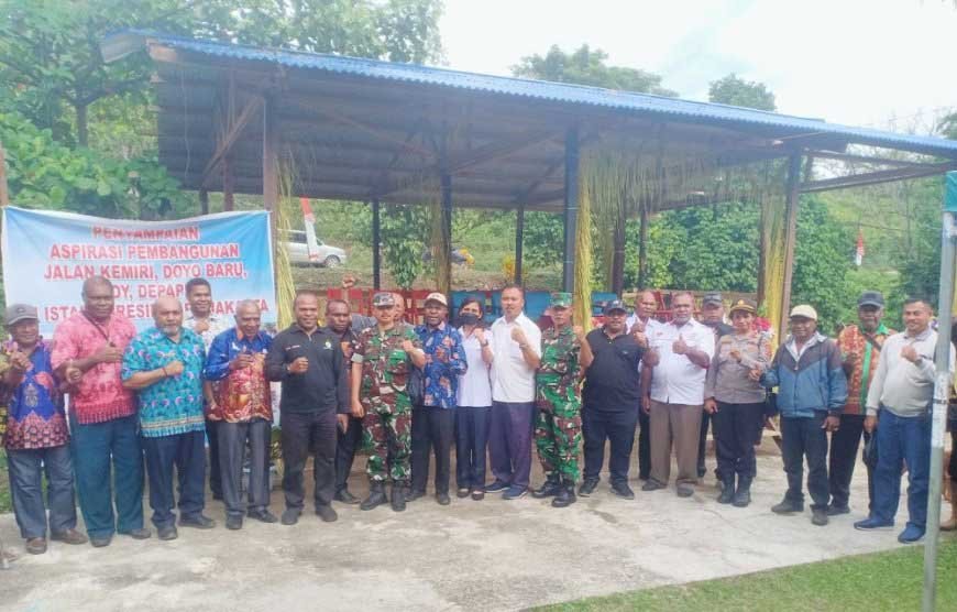Danramil Sentani Wakili Dandim Hadiri Rapat Koordinasi Kolaborasi Strategi Pembangunan Jalan Dan Jembatan Multi Years Sentani Depapre