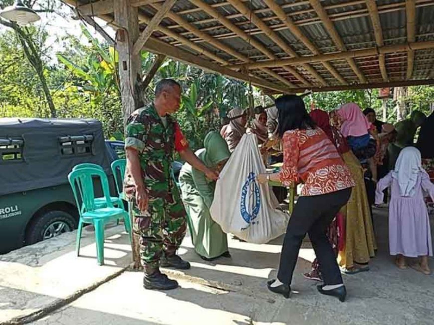 Peran Aktif Babinsa Kejobong Cegah Stunting