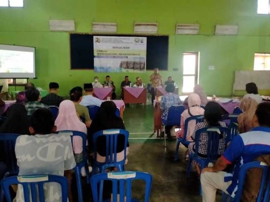 Danramil 01/Purbalingga Hadiri Sosialisasi Pembangunan Daerah Irigasi Slinga